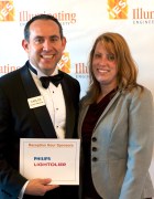 At the red carpet in the IES awards.