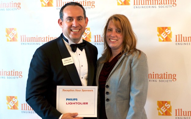 At the red carpet in the IES awards.