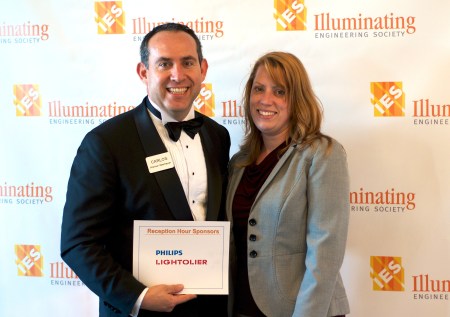 At the red carpet in the IES awards.