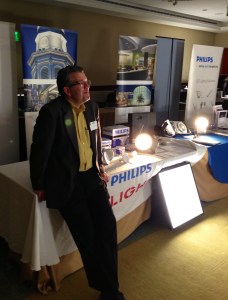 Dennis Teretault from Philips Boston listening to the presentation.