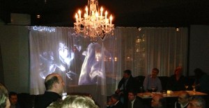 A glowing presentation