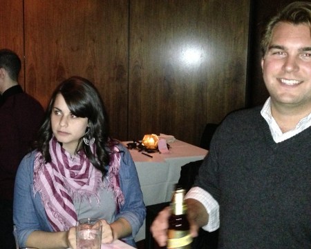 Rachel Miner from Available Light listening intensely to the conversation