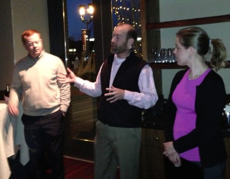 Grey expressing gratitude for the sponsors: Boston Light Source