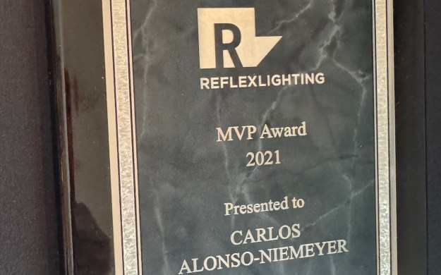 Plaque of MVP 2021 for Reflex Lighting